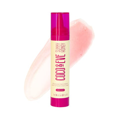 Coco & Eve Sunny Honey bronzing drops face-application shows gradual tan for natural glow