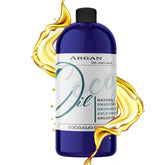 Cocojojo deodorized argan oil bottle for hair conditioning and facial moisture.