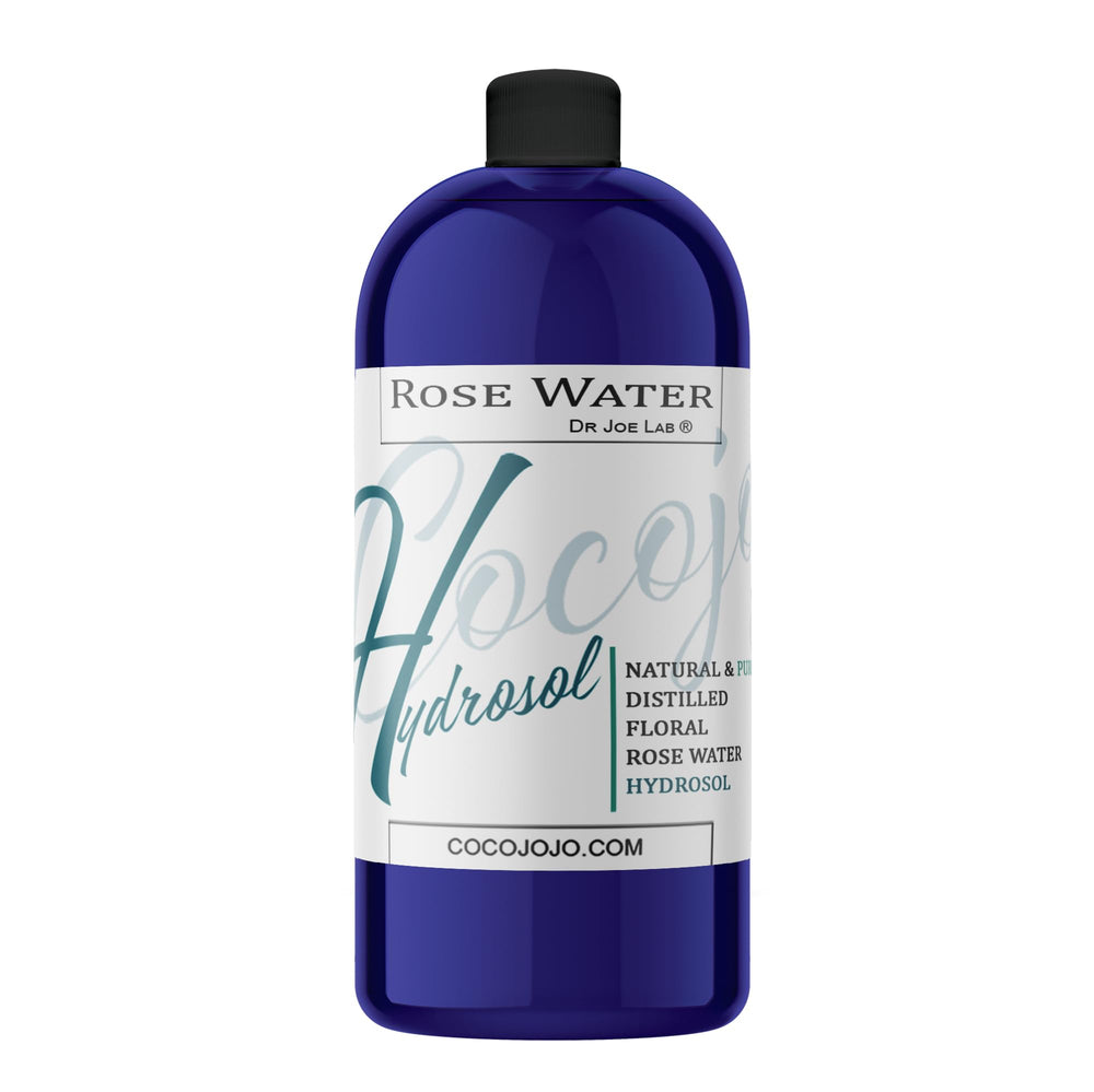 Cocojojo Rose Hydrosol bottle for daily facial hydration and refreshing aroma.