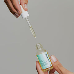 Cocokind Chia Facial Oil infused with chamomile flowers for calming routine.