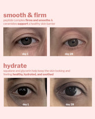 Cocokind Peptide Eye Gel with ceramides and squalane boosts moisture retention.