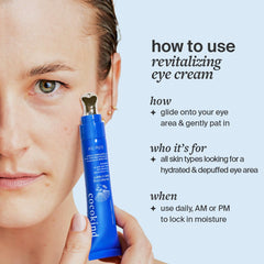Cocokind Revitalizing Eye Cream close-up texture lightweight and easily absorbed around eyes