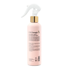 Cocomagic Coconut Milk Detangling Mist spray demonstrates quick detangling without heaviness