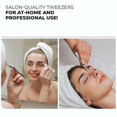 Coco's Closet precision eyebrow shaping with slant tips for clean arches