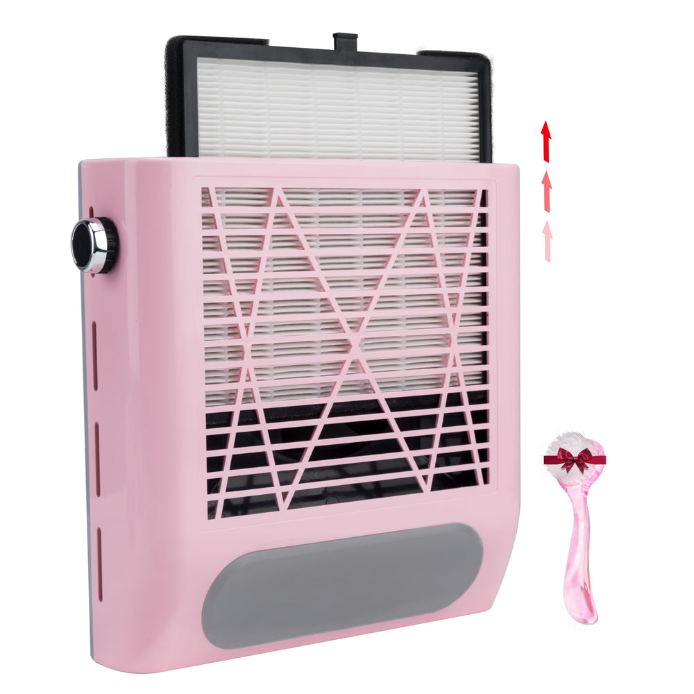 CoFashion nail dust collector front view showing strong suction for cleaner nails