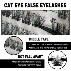 CoFier Wispy Lash Clusters Tweezers provide precise handling for clean cluster placement.