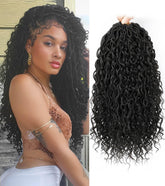 Col Bling Goddess Locs 14inch closeup packaging, easy install and premium fibers