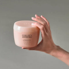 COLLEEN ROTHSCHILD Quench & Shine mask on wet hair seals moisture with silky finish.