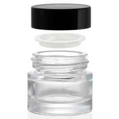 Coloch 10ml jar filled with cream demonstrating easy access and scooping.