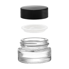 Coloch sturdy glass base provides stable countertop storage