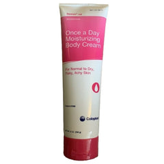 Coloplast Sween24 unscented tube cream protects sensitive skin from moisture