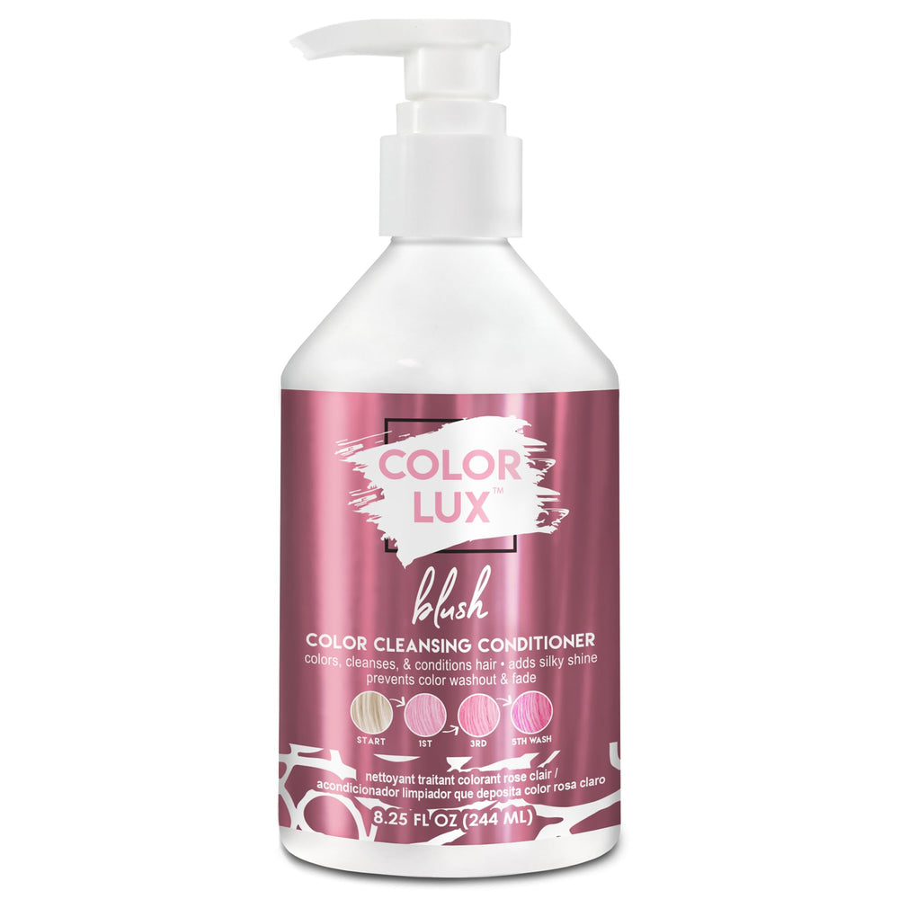Color Lux Blush: botella frontal que destaca el color suave.