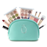 Color Nymph all-in-one makeup kit front view with portable bag for on-the-go looks.