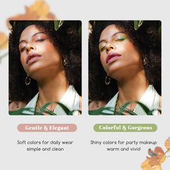 Color Nymph blush bronzer highlighter set, warm-to-cool tones for natural glow.