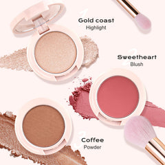 Color Nymph Palette includes a blush brush for easy blending and application.