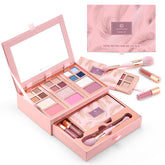 Color Nymph pink makeup palette travel case, portable beauty on the go