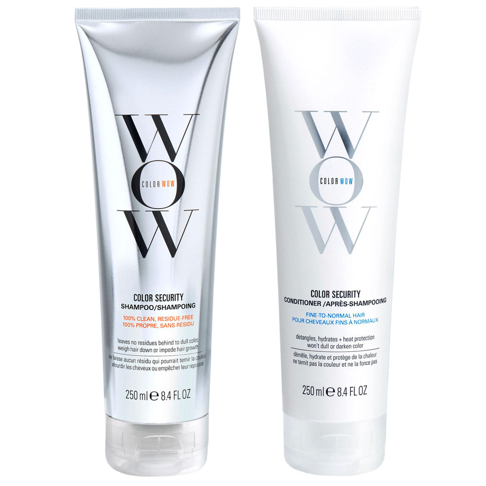 COLOR WOW front packaging of Dream Clean Duo showing both bottles and branding for easy identification and trust