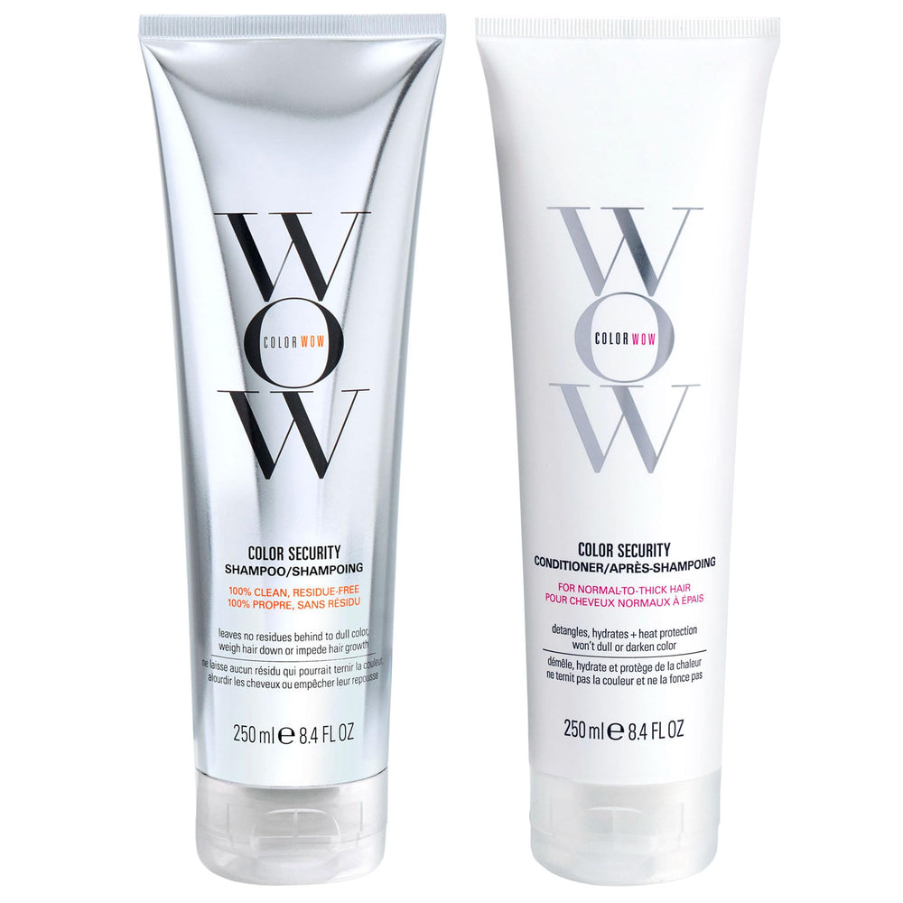 COLOR WOW front packaging showing duo and benefit of color protection