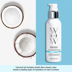 COLOR WOW product in use during blow-dry demonstrating heat activation