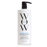 COLOR WOW front packaging 32oz shows full-size bottle and easy-pour cap benefit of value