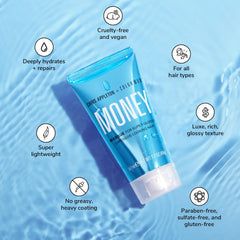 COLOR WOW product in hand being applied to mid-lengths for quick hydration