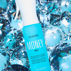 COLOR WOW Money Mist spray action demonstrating fine mist for even coverage benefit