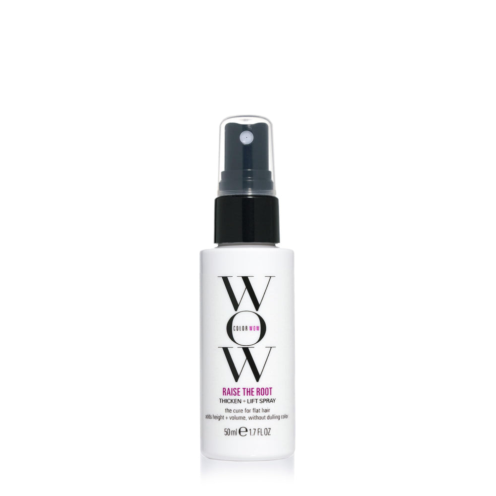 COLOR WOW front packaging showing bottle and product name with travel-friendly size benefit