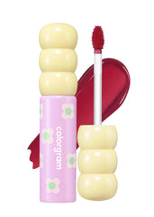 COLORGRAM Fruity Glass Tint 08 Lovely Raspberry bottle showing vibrant color and glossy finish.