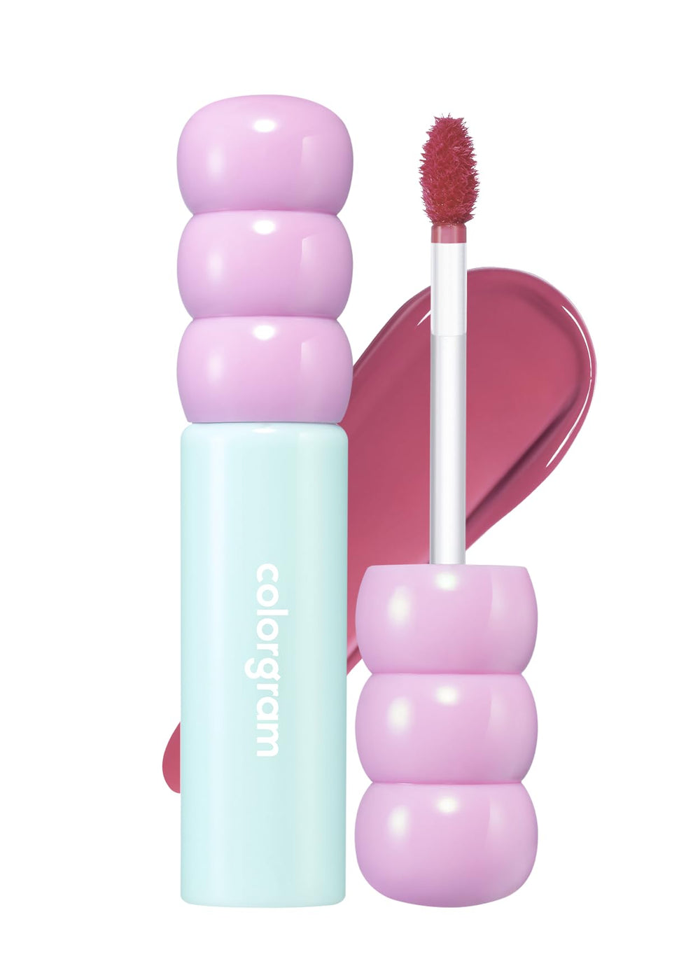 COLORGRAM Fruity Glass Tint 09 Heartful Mulberry bottle with sleek packaging for everyday color boost