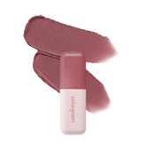 Colorgram Nude Blur Tint 07 Geek Rose closeup applicator for precise lip tint application