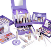 Color Nymph teens makeup gift set purple box—organized starter kit.