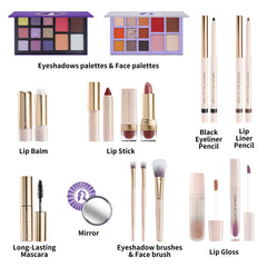 Color Nymph teens makeup train case keeps cosmetics neatly organized on the go.
