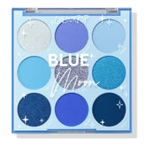 ColourPop Blue Moon palette closeup shades for bold eye looks.