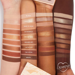 ColourPop Nude Mood: aplicación con brochas para mayor intensidad del color.