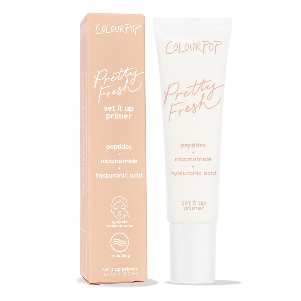 ColourPop Pretty Fresh Airbrush Primer bottle highlights lightweight hydration for a breathable base