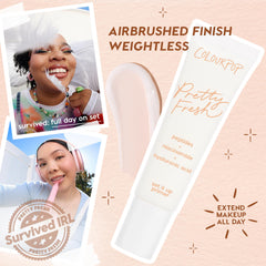 ColourPop Pretty Fresh Airbrush Primer texture closeup reveals a gel-cream, silk-smooth finish