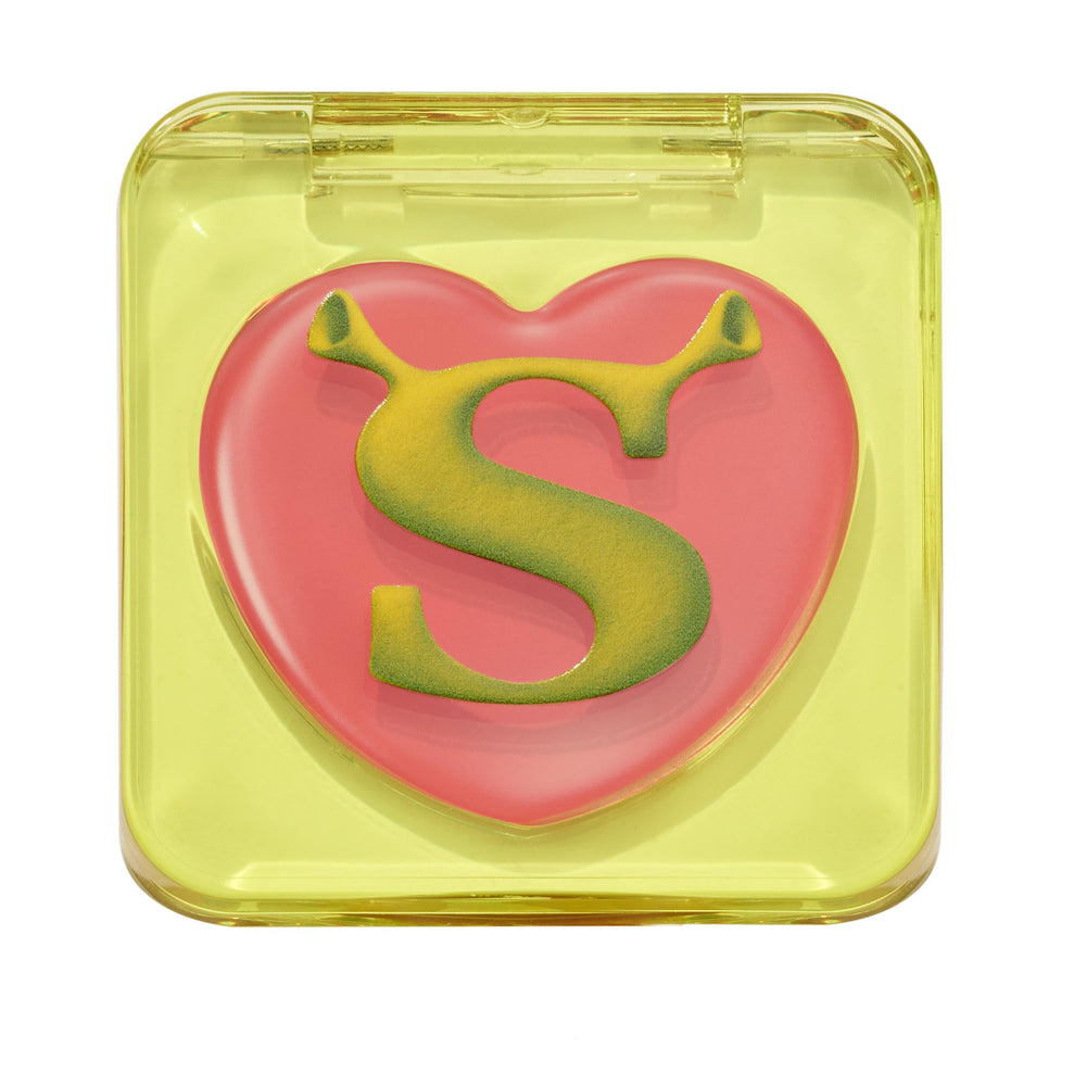 ColourPop Shrek lip and cheek tint compact for easy monochromatic glow.