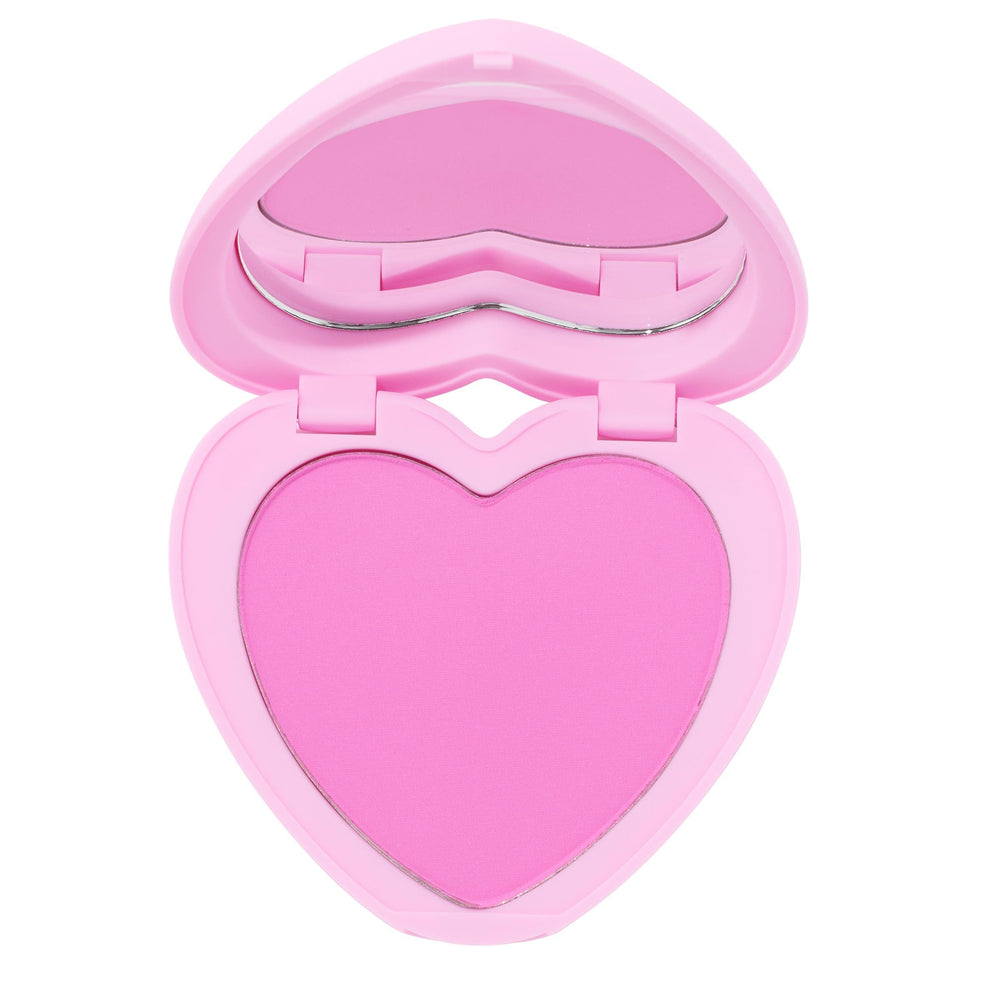 ColourPop Silky Powder Blush heart-compact for on-the-go touch-ups