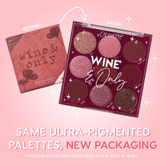 ColourPop Wine & Only palette swatches on skin showing pigmentation and finishes for versatile looks
