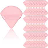 Colovis pink triangle powder puff pack, portable for daily makeup touch-ups.