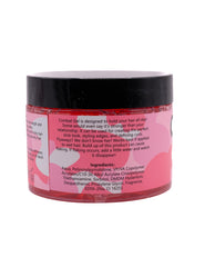 Combat Gel strawberry-scent close-up highlights refreshing aroma and styling benefits.