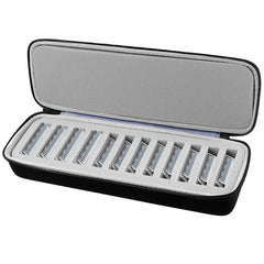 Comecase grooming clipper blade case top view shows organized blade storage for professionals.