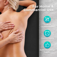 Comfyanno soft microfiber close-up shows a smooth, soothing feel for clients.
