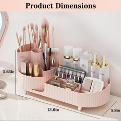 COMFYROOM brush holder with 360° rotation keeps brushes within easy reach.