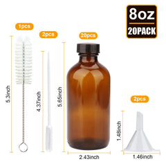 COMUDOT 8oz shampoo bottle ideal for organized vanity storage