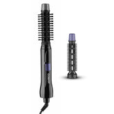 Conair 2-in-1 hot air styling curl brush front view showing overall design for quick defined curls