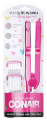 Conair 3-in-1 deep wave plates creating voluminous body and movement