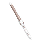 Conair Double Ceramic curling iron on desk showing a compact design for easy storage.