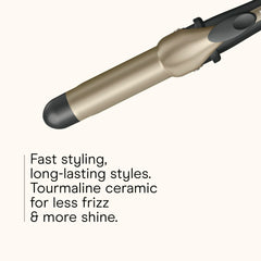 Conair INFINITI PRO true ceramic heater heats up in 30 seconds for quick styling.