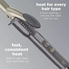 Conair INFINITIPRO Tourmaline curling iron demonstrates tight curls for short to medium hair.